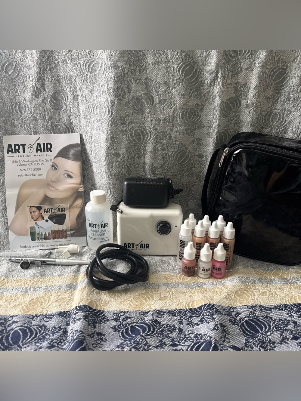 Art of Air Airbrush Makeup Compressor Professional Airbrush Makeup with Case